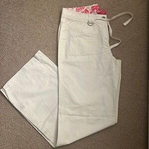 Lady Hathaway Low Rise White Pants